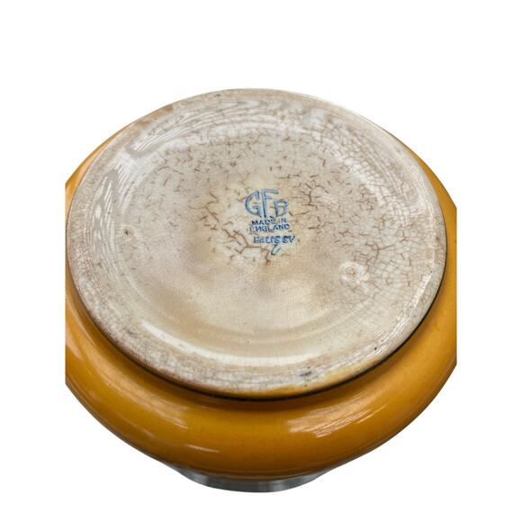 Antique large biscuit jar English scenery - Picture 6 of 7